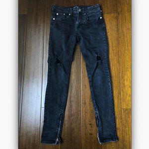 PacSun Stacked Skinny Dark Grey Jeans